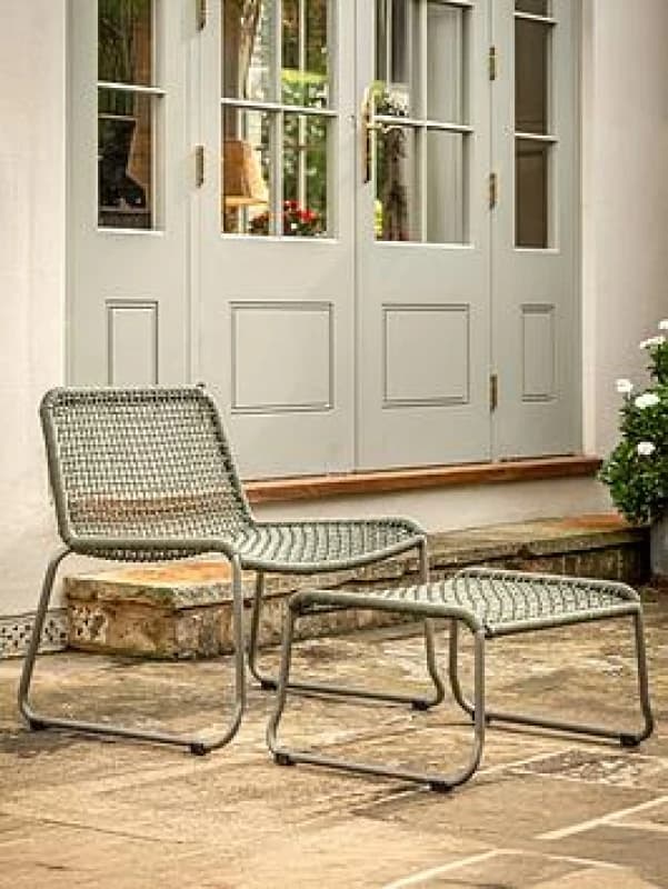 Crossland Grove Mutterton Lounge Chair with Footstool Green 5.05669E+12