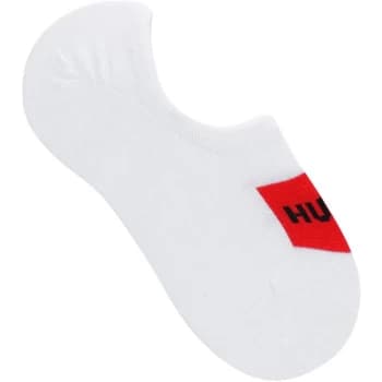 HUGO 2 Pack Invisible Logo Detail Socks - White