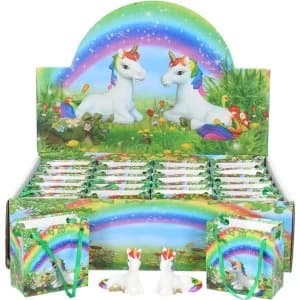 Rainbow Wishes Display of 24 Unicorns