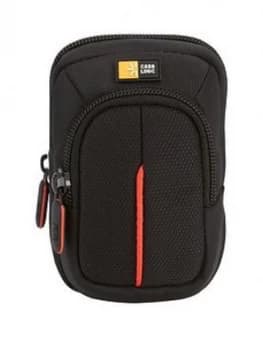Case Logic Nylon Camera Case Small W Accessory Pocket Black Red
