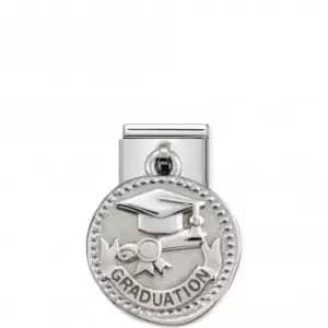 Nomination Composable Classic Charm Wishes Silver Graduation Link 331804/19