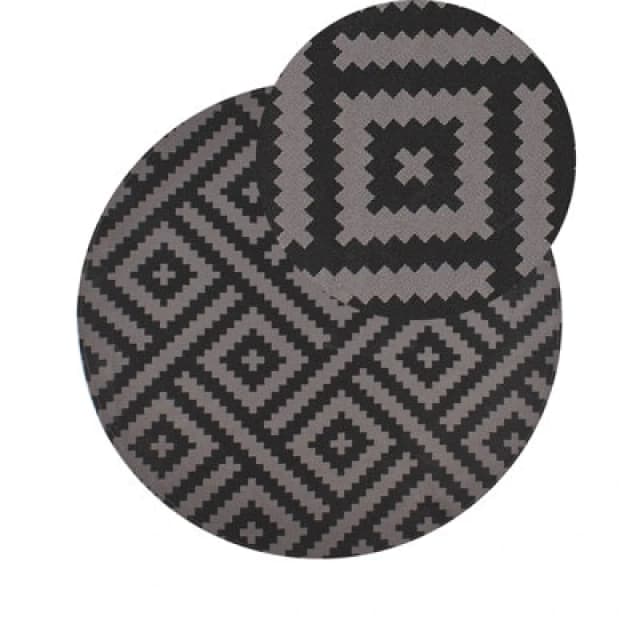 Beliani Outdoor Rug Ajmer Black 120 Cm