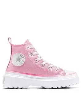 Converse Chuck Taylor All Star Lugged Lift, Pink, Size 10 Younger