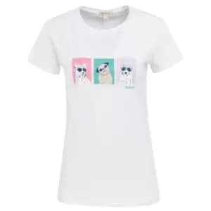 Barbour Womens Beacons Tee White 10