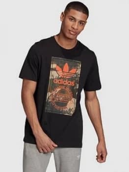 Adidas Originals Camo Graphic T-Shirt - Black