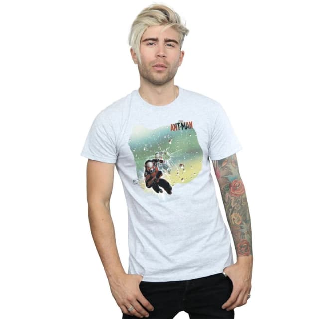 Marvel Marvel Men Ant-Man Shatter T-Shirt in Grey Size: Small Grey S Male 5057245953405