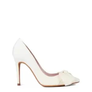 Ted Baker Hyana Moire satin Bow Court Shoes - White