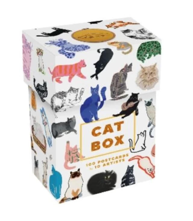 Cat Box : 100 Postcards by 10 Artists Postcard book or pack