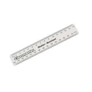 Classmaster Shatter Resistant Ruler 15cm Clear Pack of 100 R15C