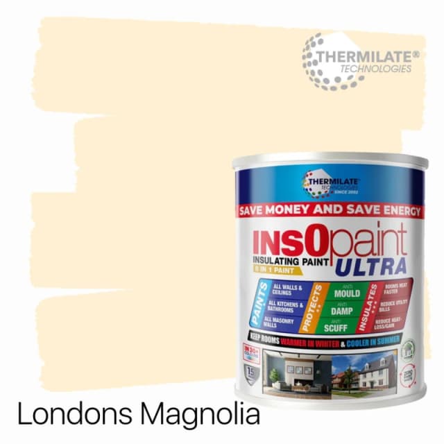 THERMILATE TECHNOLOGIES InsOpaint ULTRA - 9 IN 1 Interior & Exterior Paint - 5L in London's Magnolia London's Magnolia Unisex 5L