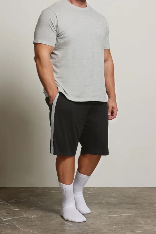 BadRhino BadRhino Men Lightweight Lounge Shorts in Black Size: 4X-Large Black 4XL Male 5063589365309