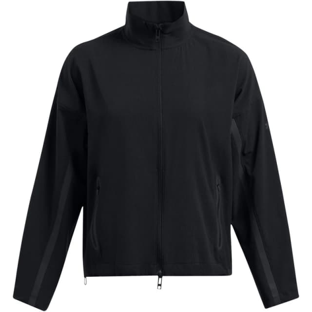 Under Armour Womens Vented Unstoppable Tracksuit Top Tracksuit Tops 8 (XS) Black 66920503310