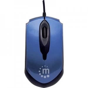 Manhattan Edge USB WiFi mouse Optical Blue