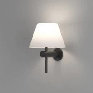 1 Light Bathroom Wall Light Matt Black IP44, G9