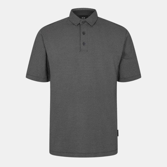 Armani Exchange Mens Short-Sleeve Polo Shirt Navy FB075 male M