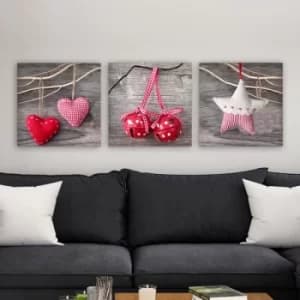 DRPRC46 Multicolor Decorative Canvas Painting (3 Pieces)