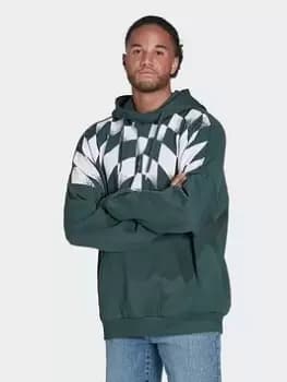 adidas Originals Rekive Graphic Hoodie, Green Size M Men