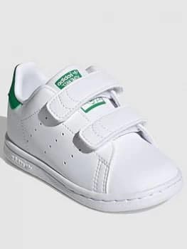adidas Originals Stan Smith Infant Trainers - White/Green, Size 4