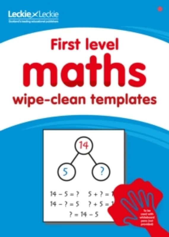 Leckie First Level Wipe-Clean Maths Templates for CfE Primary Maths Book Multi unisex