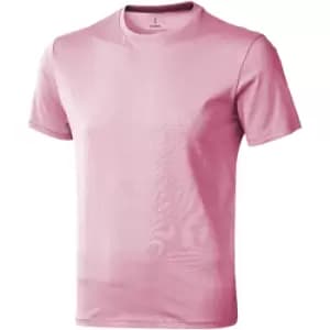 Elevate Mens Nanaimo Short Sleeve T-Shirt (L) (Light Pink)