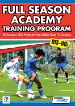 full season academy training program u13 15 48 sessions from italian series