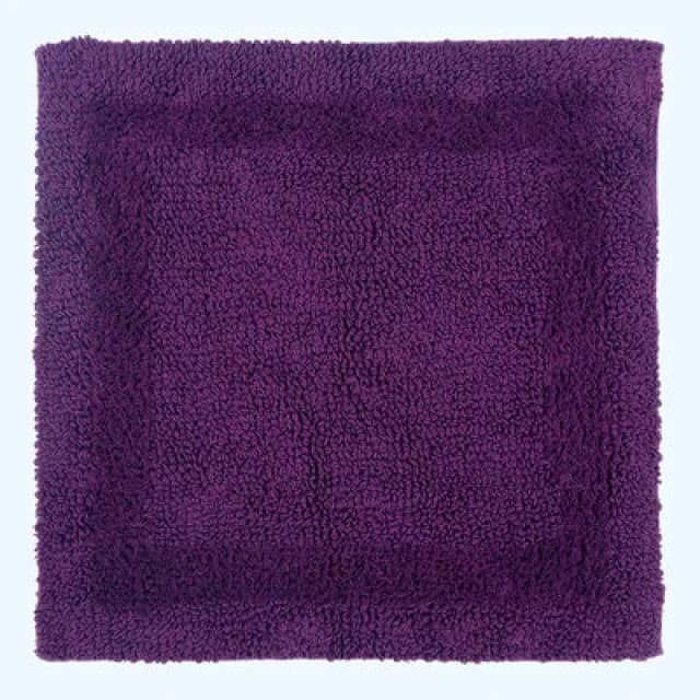 Homescapes Luxury Reversible Cotton Shower Mat - Plum