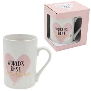 World's Best Grandma Stoneware Mug with Gold Foil