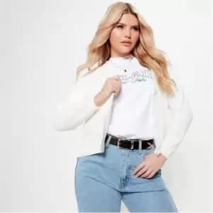 I Saw It First Button Front Knitted Cardigan - White