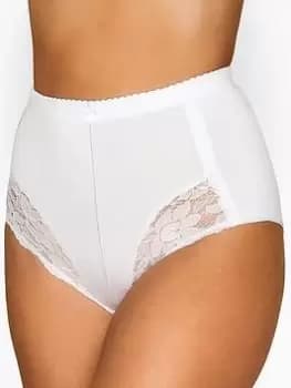 Yours Light Control Shaper Briefs - White, Size 18-20, Women