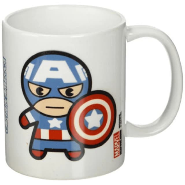 Marvel Kawaii Captain America Mug White unisex