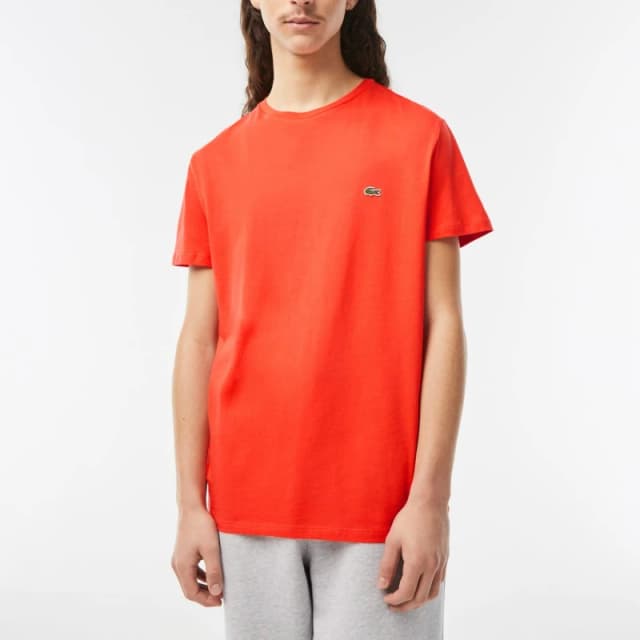 Lacoste Cotton Pima T-Shirt - Orange Orange S