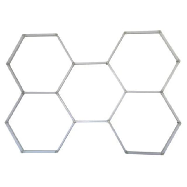ENER-J 160W Modular Hexagon LED Garage & Showroom Ceiling Light Kit 6500K Cool White - T5 Tube System Size: 25cm diameter x 19cm high White Unisex