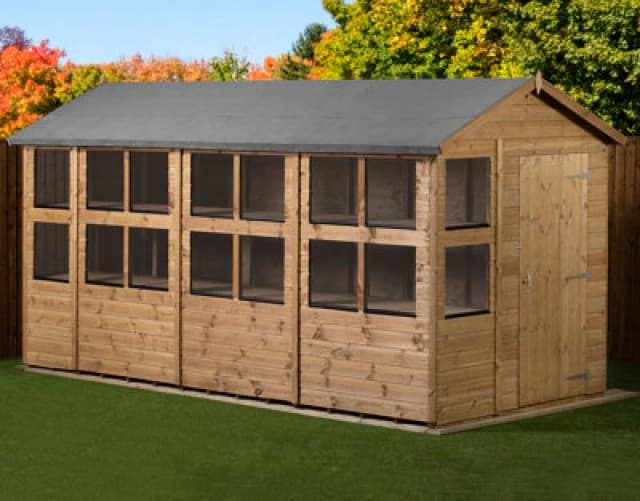 Empire Sheds Empire Apex Potting Shed 6X14 Single Door