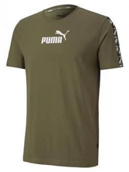 Puma Amplified T-Shirt - Khaki , Olive Size M Men