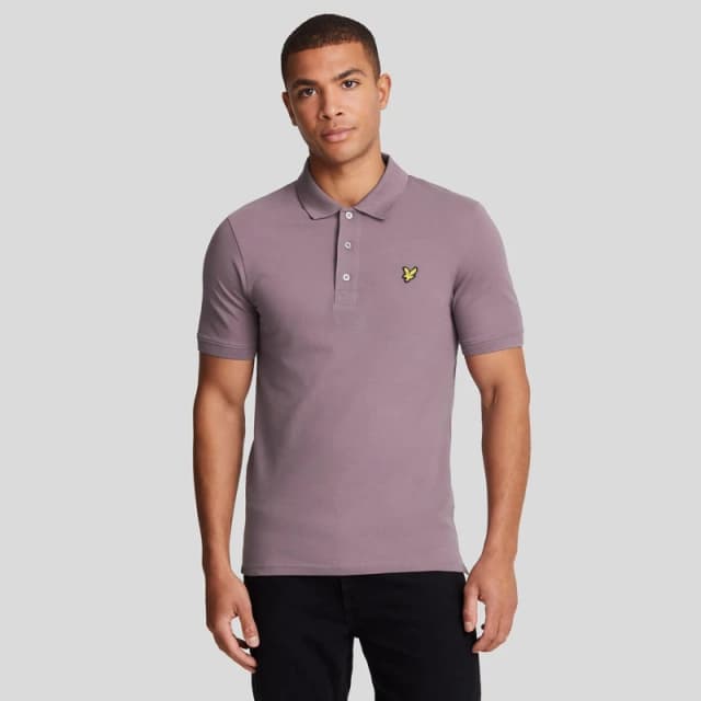 Lyle & Scott Plain Polo Shirt Highland Mauve S