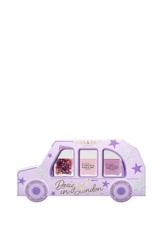 Nails Inc Womens Mani To Go 3 Piece Nail Polish Gift Set - Heartfelt Holidays Multicolor Female