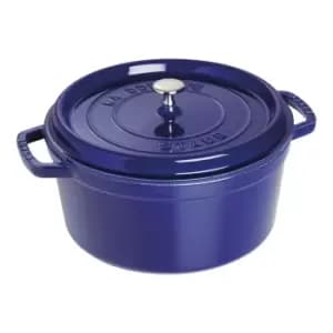 Staub La Cocotte 28cm round Cast iron Cocotte dark-blue