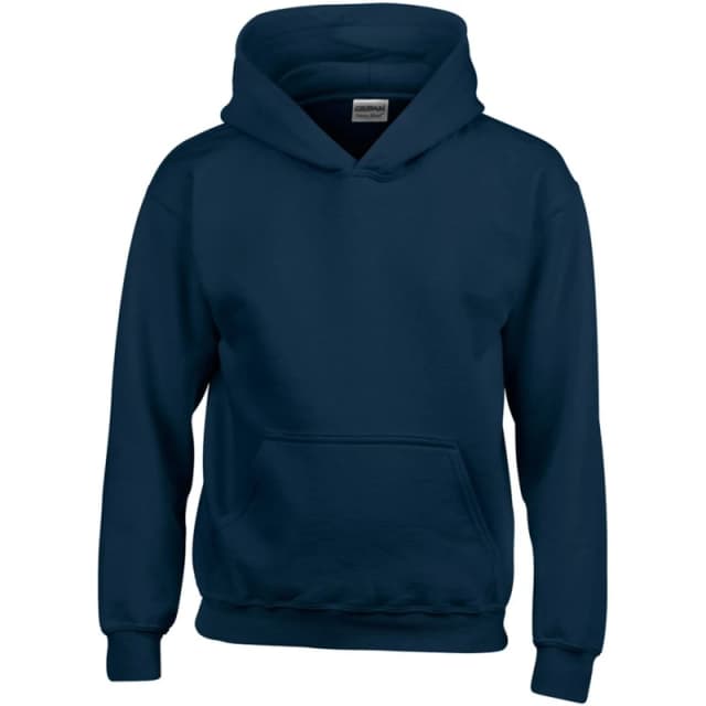 Gildan Heavy Blend Hooded Sweatshirt Top Hoodie in Navy Size: XS Navy Unisex XS