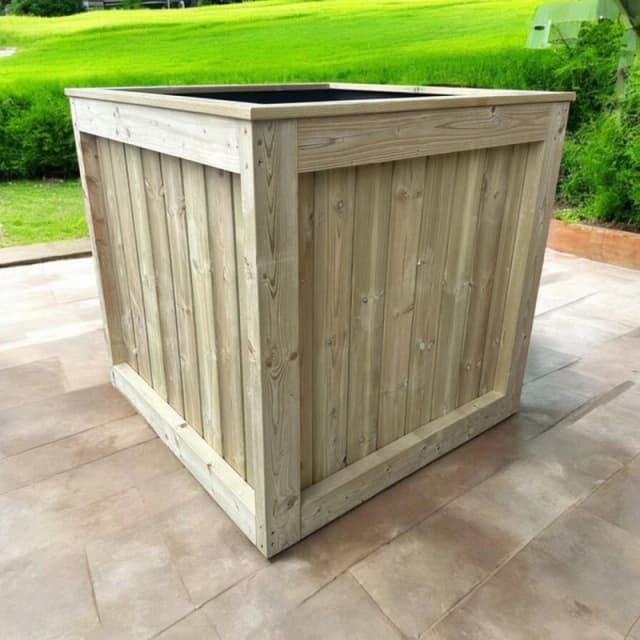Buttercup Farm Kent Garden Planter - Pressure Treated Wood - L90 x W40 x H40cm in Brown Brown Unisex