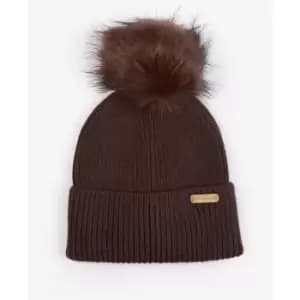 Barbour International Mallory Pom Beanie Hat - Brown