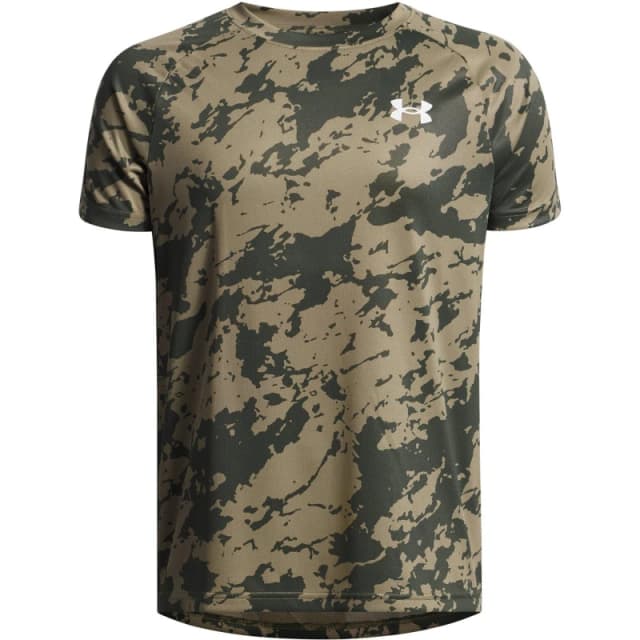 Under Armour Tech 2.0 Short Sleeve T-Shirt Juniors Green Camo male 11 - 12 Years (L)