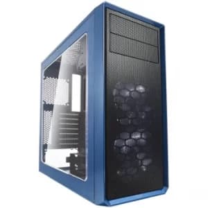 Fractal Design Focus G (Petrol Blue) Gaming Case w/ Clear Window, ATX, 2 White LED Fans, Kensington Bracket, Filtered Front,...