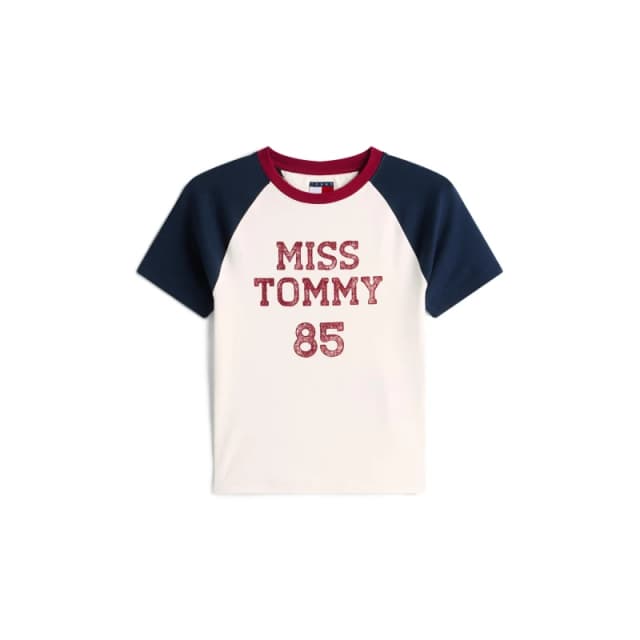 Tommy Jeans Womens Miss T T-Shirt Ancient White female 8 (XS)