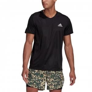adidas Prime Blue T Shirt Mens - Black/Silver