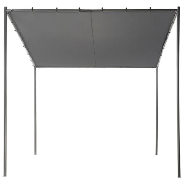 Beliani Gazebo Vimino Metal 282cm 294cm Dark Grey