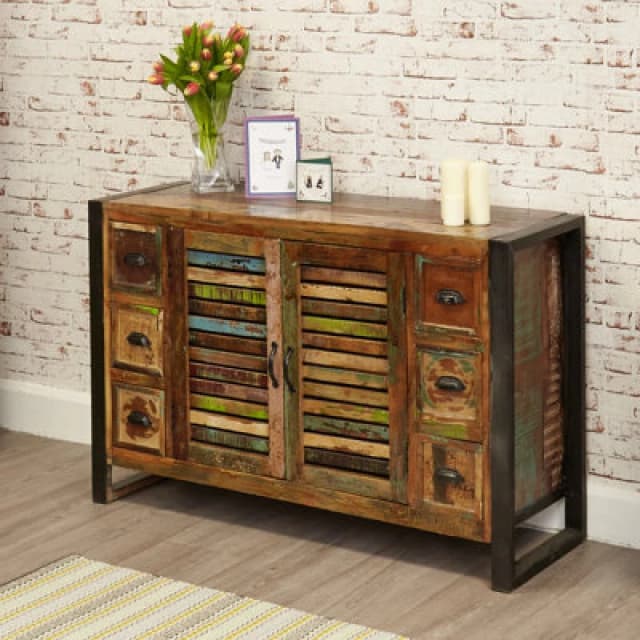 Baumhaus Urban Chic 6 Drawer 2 Door Sideboard
