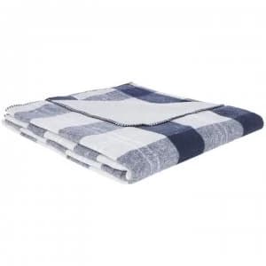 Linea Recycled Throw - Navy