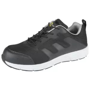 Grafters Mens Steel Toe Safety Trainers (12 UK) (Black/Grey) - Black/Grey
