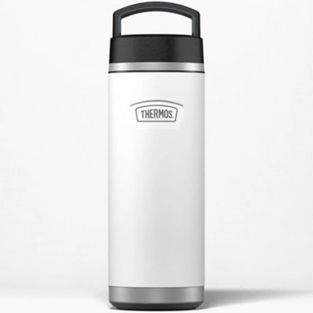 Thermos Icon Series Stainless Steel Bottle 710Ml With Screw Top Lid - White 5.0509E+12