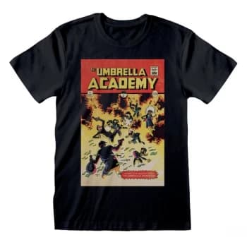 Umbrella Academy - Comic Cover Unisex XX-Large T-Shirt - Black